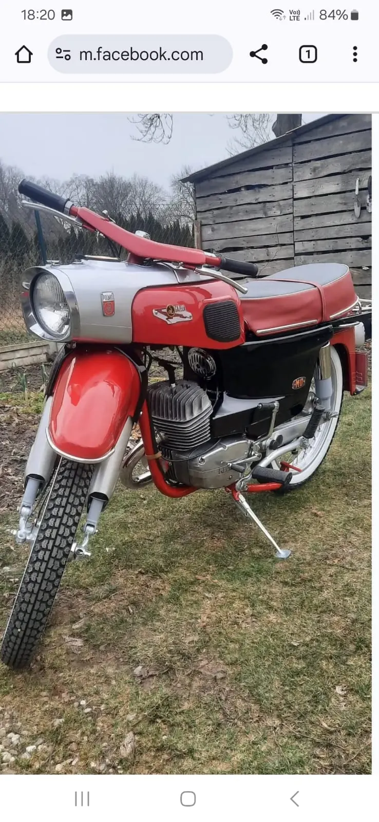 Motocykl Gazela – renowacja i lakierowanie – etap 17